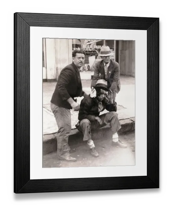 Framed Print : Striker with Gunshot Wound Framed Print : Striker with Gunshot Wound