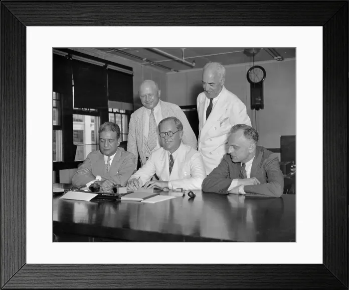 Framed Print : Joseph Patrick Kennedy Meeting with Exchange Commission Framed Print : Joseph Patrick Kennedy Meeting with Exchange Commission