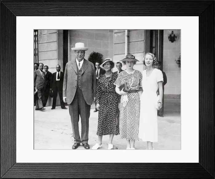 Framed Print : William Randolph Hearst Sr. and Party While in Europe Framed Print : William Randolph Hearst Sr. and Party While in Europe