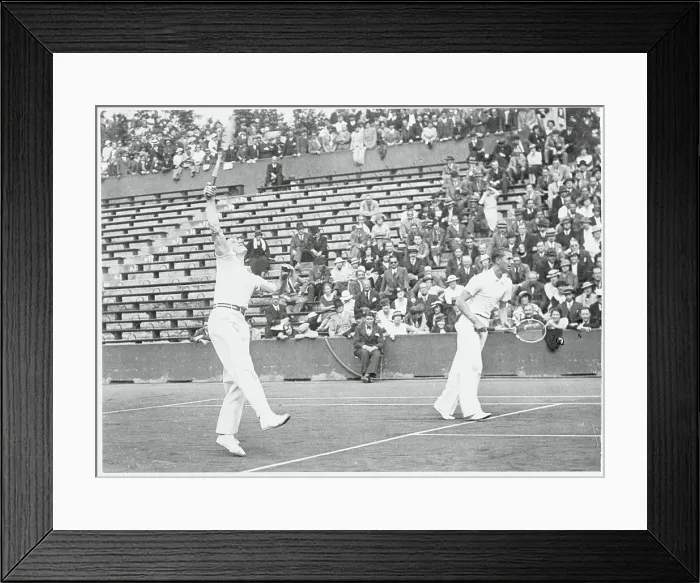 Framed Print : Von Cramm and Denker Playing Tennis Framed Print : Von Cramm and Denker Playing Tennis
