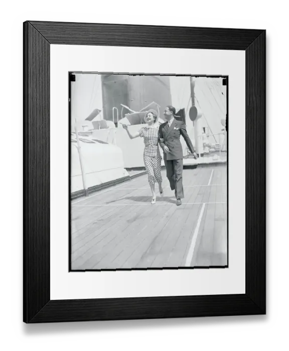 Framed Print : English Actress Arrives On Berengaria Framed Print : English Actress Arrives On Berengaria