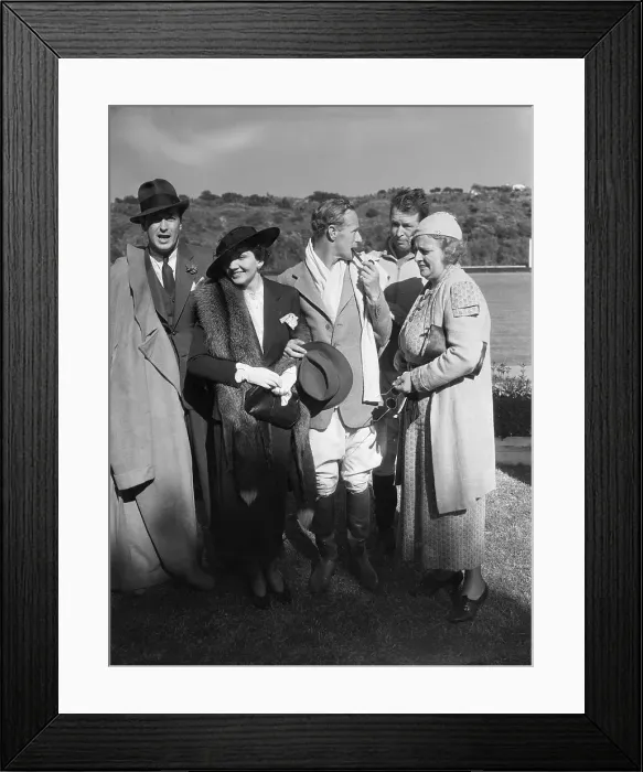 Framed Print : Claudette Colbert With Friends Framed Print : Claudette Colbert With Friends