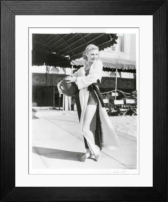 Framed Print : Portrait of American Film Dancer Ginger Rogers Framed Print : Portrait of American Film Dancer Ginger Rogers