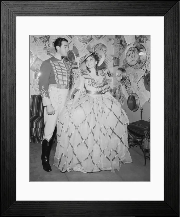 Framed Print : Claudettte Colbert in Costume Framed Print : Claudettte Colbert in Costume