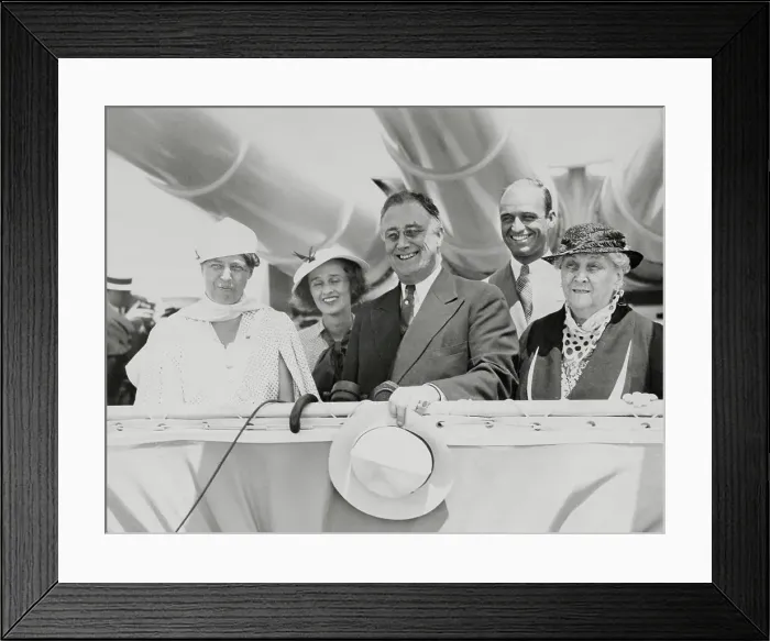 Framed Print : Franklin Roosevelt Aboard USS Indianapolis with Family Framed Print : Franklin Roosevelt Aboard USS Indianapolis with Family