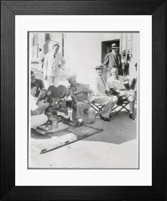 Framed Print : Cecil B. Demille With Baron Maurice de Rothschild in the Film Studio Framed Print : Cecil B. Demille With Baron Maurice de Rothschild in the Film Studio