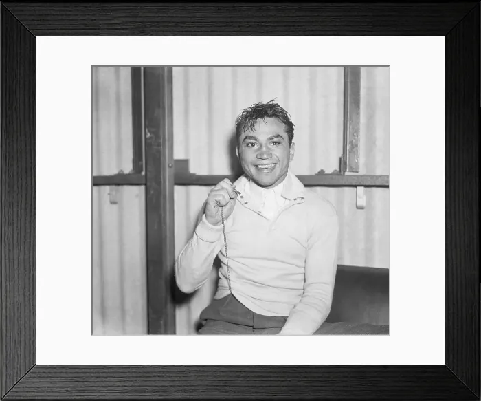 Framed Print : Boxer Barney Ross Holds Mazuzah Framed Print : Boxer Barney Ross Holds Mazuzah