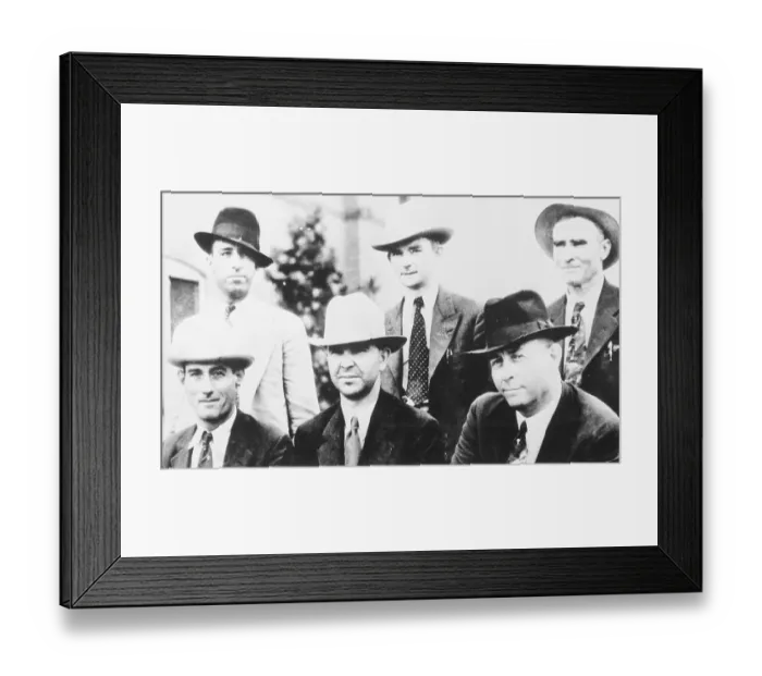Framed Print : Law Enforcement Who Killed Bonnie and Clyde Framed Print : Law Enforcement Who Killed Bonnie and Clyde