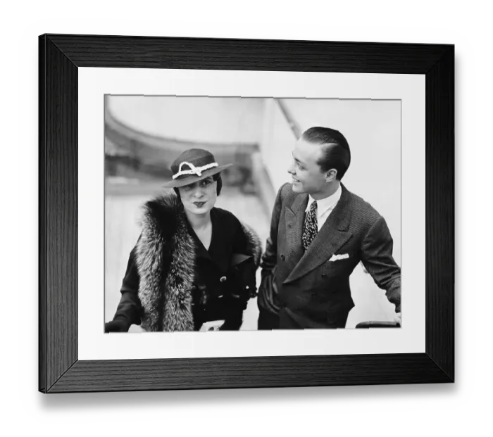 Framed Print : Mrs Reginald Vanderbilt and James Donahue Framed Print : Mrs Reginald Vanderbilt and James Donahue