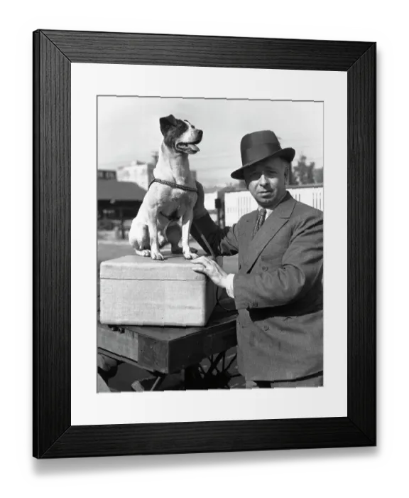 Framed Print : Leo Bulgakov with His Dog Framed Print : Leo Bulgakov with His Dog