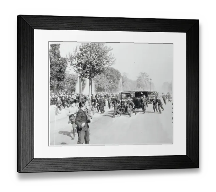 Framed Print : Police Breaking up Royalist Gathering Framed Print : Police Breaking up Royalist Gathering