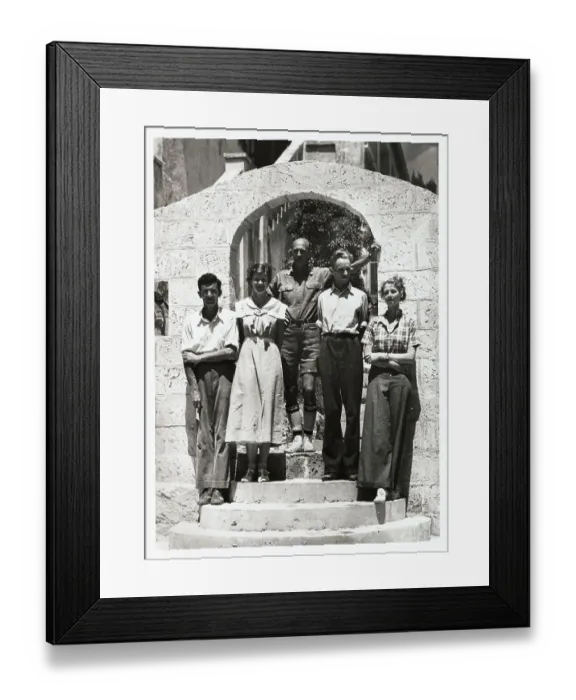 Framed Print : William Beebe and His Expedition Team Framed Print : William Beebe and His Expedition Team
