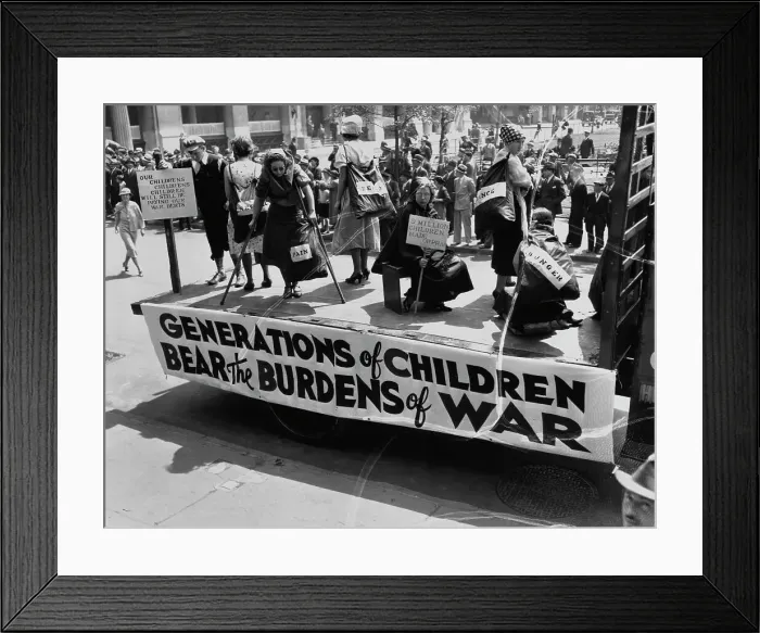Framed Print : Antiwar Parade Framed Print : Antiwar Parade