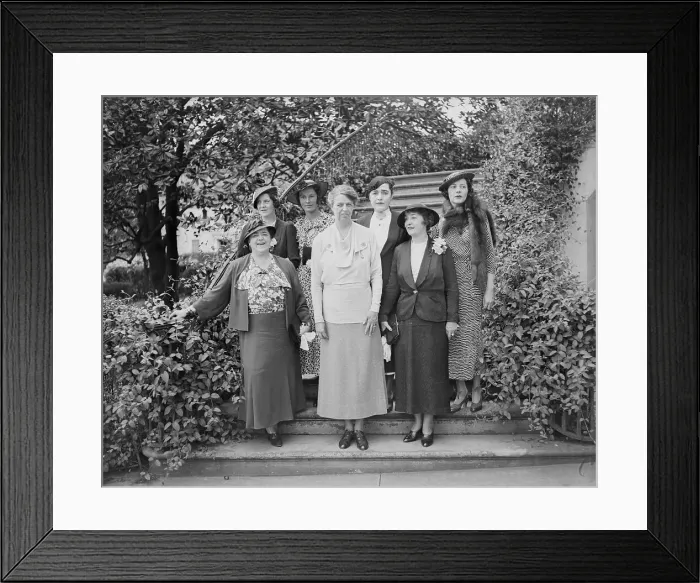 Framed Print : Eleanor Roosevelt with Destitute Ball Committee Framed Print : Eleanor Roosevelt with Destitute Ball Committee