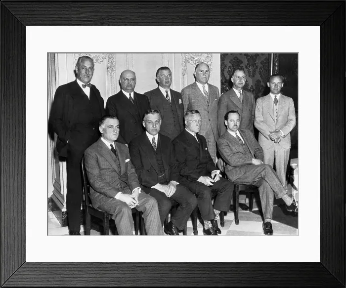 Framed Print : Portrait of Hockey Owners Group Framed Print : Portrait of Hockey Owners Group