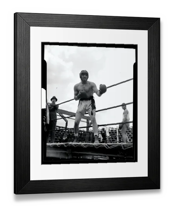 Framed Print : Max Baer in Fighting Pose Framed Print : Max Baer in Fighting Pose