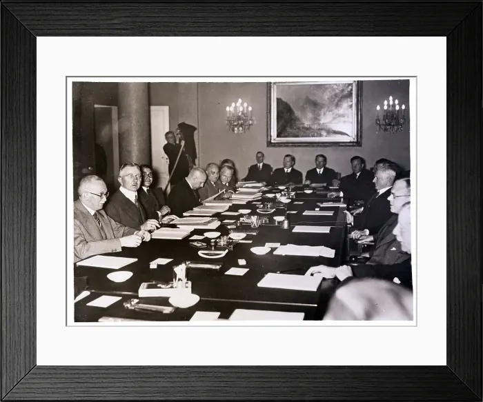 Framed Print : Conference in Berlin Framed Print : Conference in Berlin