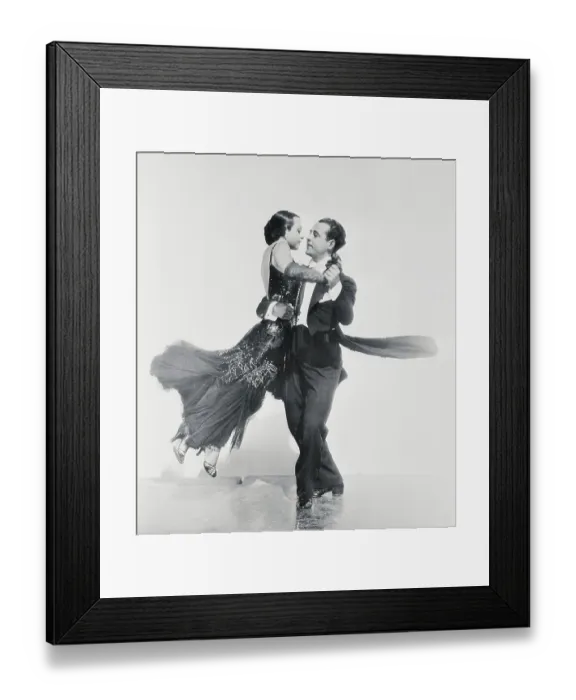 Framed Print : Famous Ballroom Dancers Frank Veloz and Mademoiselle Yolanda Performing