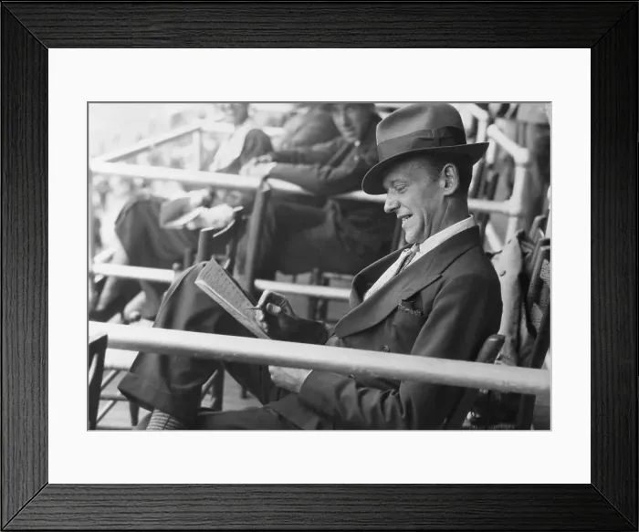 Framed Print : Fred Astaire getting a Kick Out of Racing Program Framed Print : Fred Astaire getting a Kick Out of Racing Program
