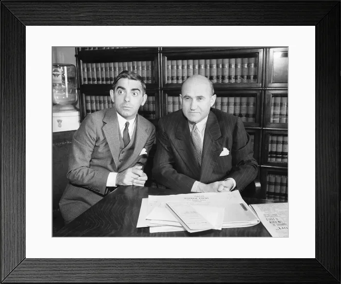 Framed Print : Goldwyn and Cantor Preparing Testimony Framed Print : Goldwyn and Cantor Preparing Testimony
