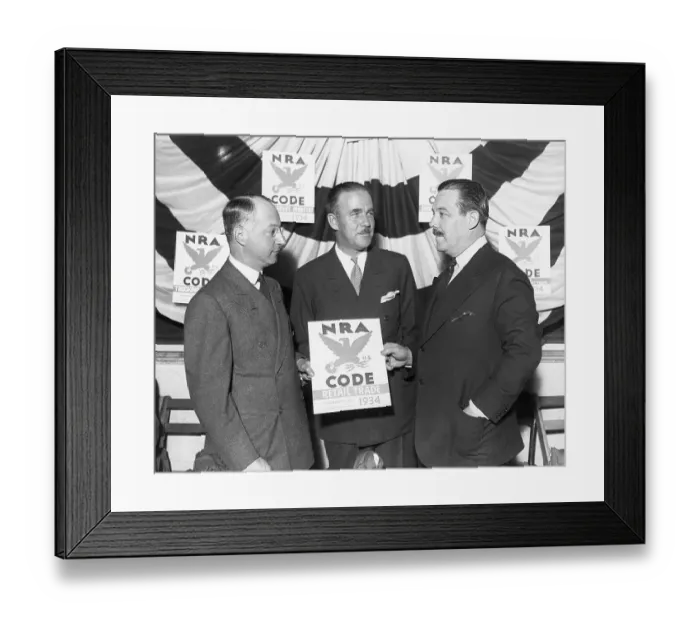 Framed Print : Presenting National Recovery Administration Trade Code