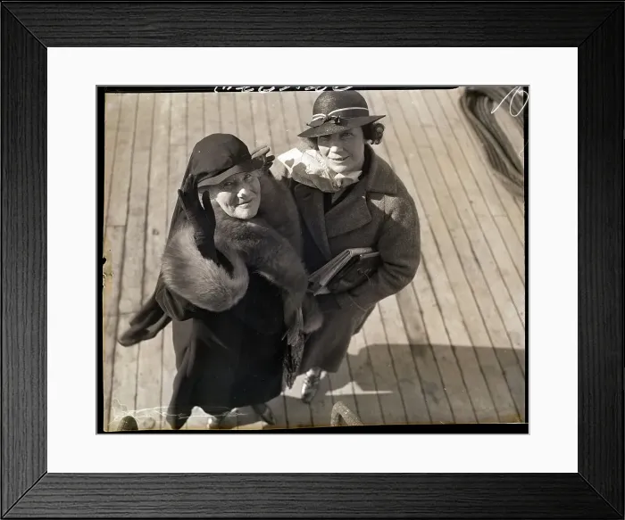 Framed Print : Edith Roosevelt Returning to US Framed Print : Edith Roosevelt Returning to US