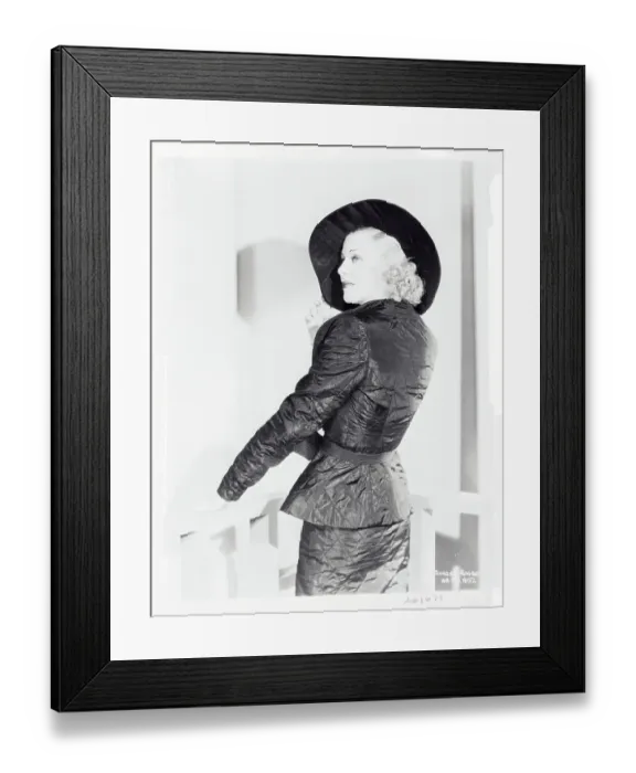 Framed Print : Portrait of Ginger Rogers Wearing Taffeta Ensemble Framed Print : Portrait of Ginger Rogers Wearing Taffeta Ensemble