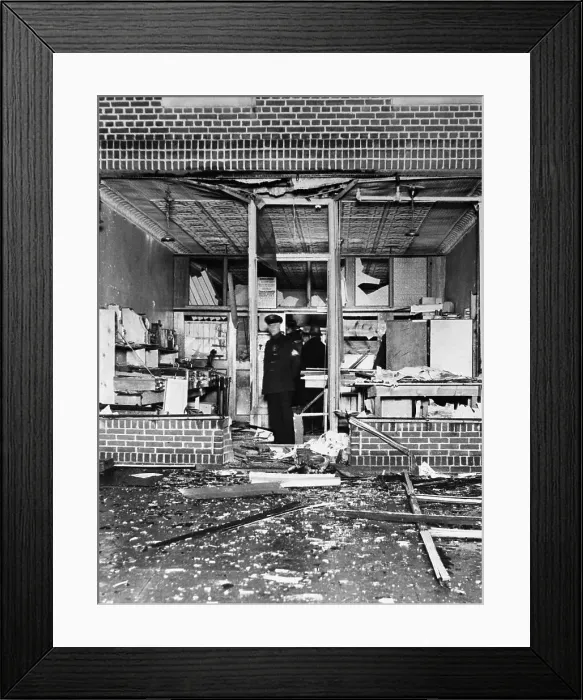 Framed Print : Vending Machine Bombing Framed Print : Vending Machine Bombing