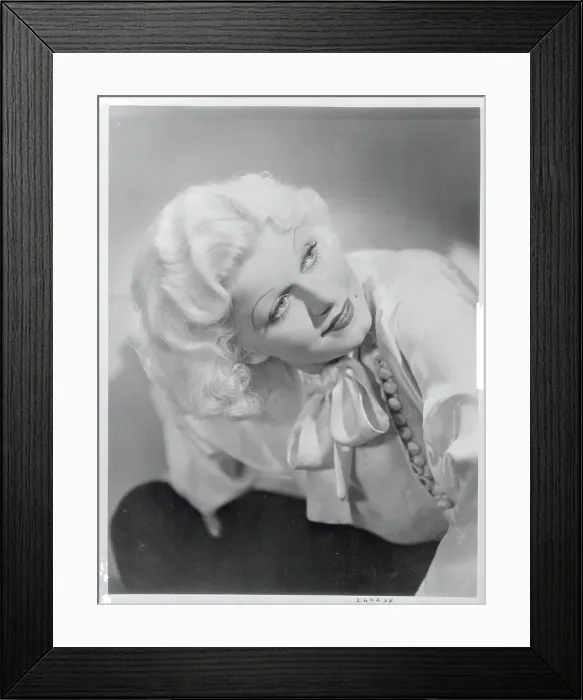 Framed Print : Actress Jean Harlow Smiling in Playful Pose Framed Print : Actress Jean Harlow Smiling in Playful Pose