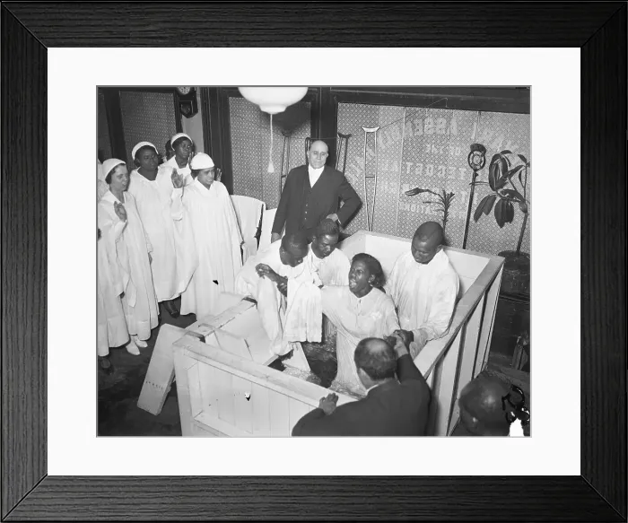 Framed Print : Baptism In Harlem Church Framed Print : Baptism In Harlem Church