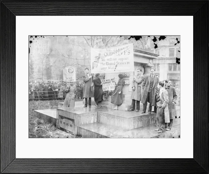 Framed Print : Students Protesting Another War