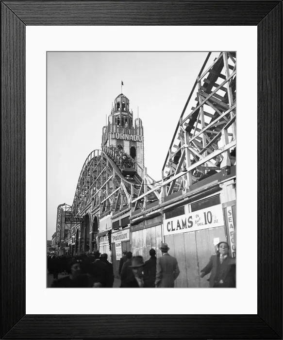 Framed Print : Coney Island Roller Coaster Framed Print : Coney Island Roller Coaster