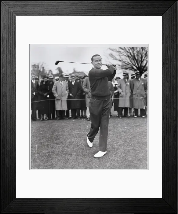 Framed Print : Bill Burke Tees Off in Masters Framed Print : Bill Burke Tees Off in Masters
