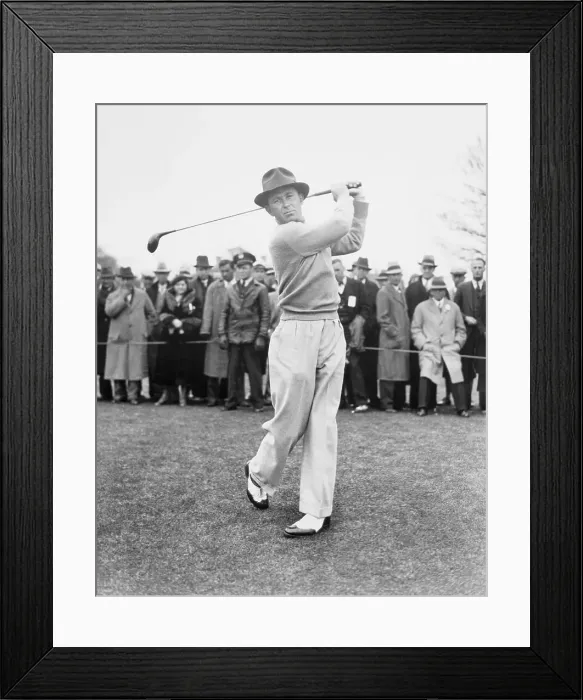Framed Print : Paul Runyan Swinging His Golf Club Framed Print : Paul Runyan Swinging His Golf Club