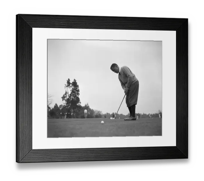 Framed Print : Bobby Jones Shown Golfing