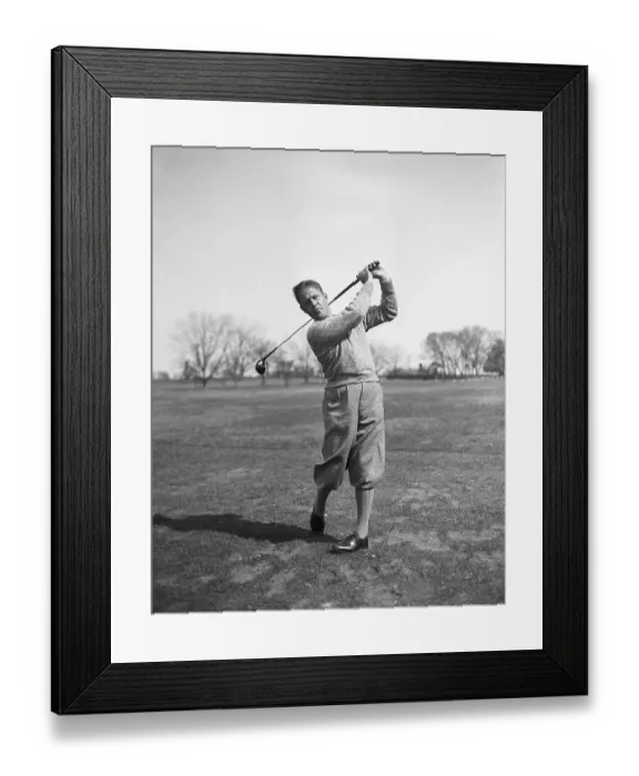 Framed Print : Bobby Jones Driving At The Masters Framed Print : Bobby Jones Driving At The Masters