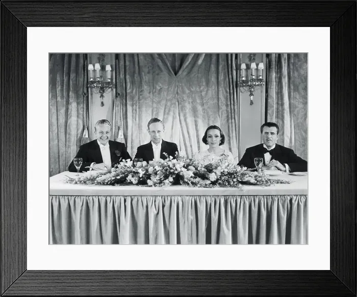 Framed Print : Film Stars Together at Academy Awards Framed Print : Film Stars Together at Academy Awards
