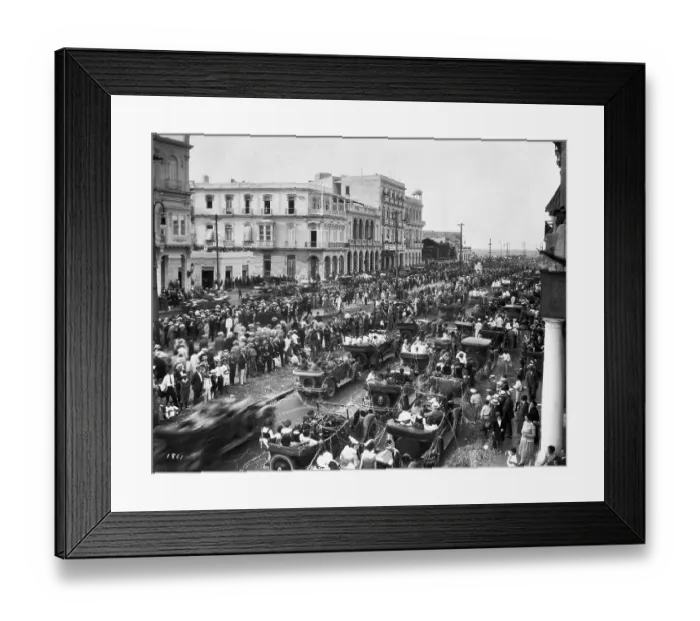Framed Print : Crowd at Carnival Parade Celebration Framed Print : Crowd at Carnival Parade Celebration