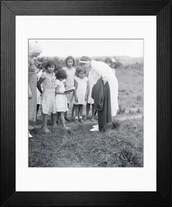Framed Print : Eleanor Roosevelt Listens to Child Reciting Framed Print : Eleanor Roosevelt Listens to Child Reciting