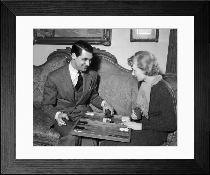 Framed Print : Mr. and Mrs. Cary Grant at Their Home Framed Print : Mr. and Mrs. Cary Grant at Their Home