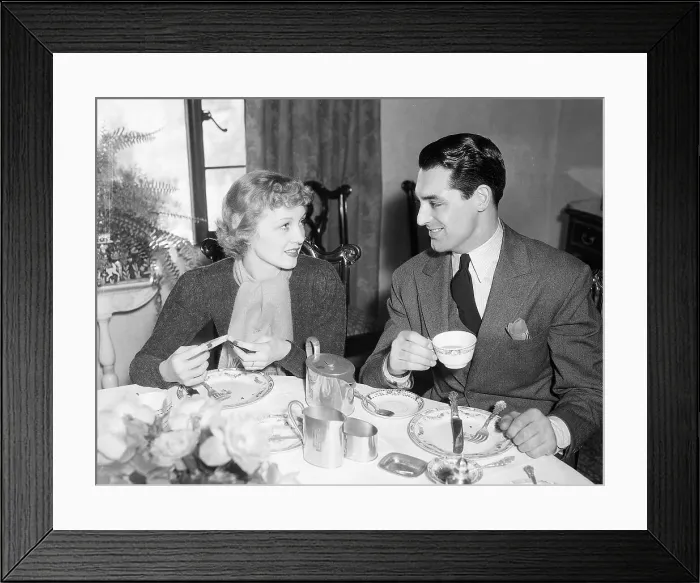 Framed Print : Virginia Cherrill and Cary Grant Breakfast Framed Print : Virginia Cherrill and Cary Grant Breakfast