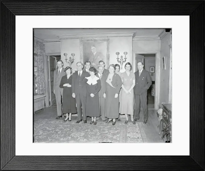 Framed Print : War Officials and Family Members Posing Framed Print : War Officials and Family Members Posing