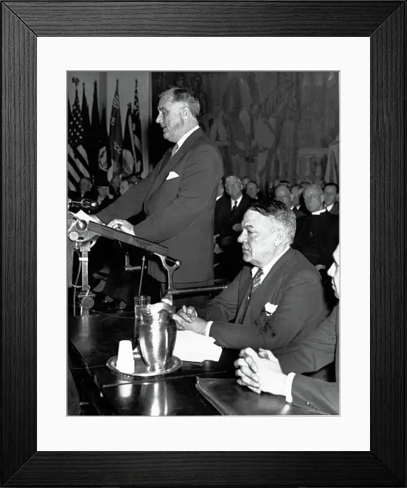 Framed Print : President Roosevelt Speaking About the National Recovery Administration
