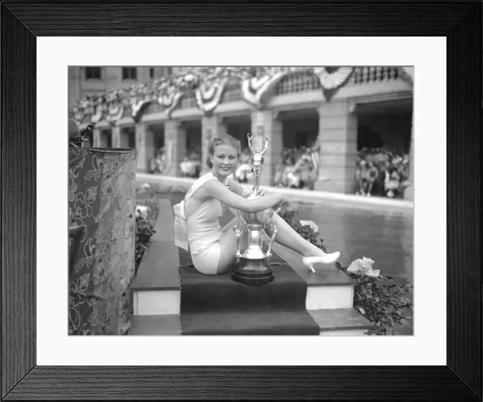 Framed Print : Miss Florida, Mary Elsie Weems Framed Print : Miss Florida, Mary Elsie Weems