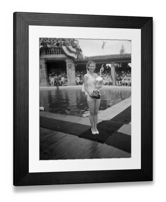 Framed Print : Miss Florida, Mary Elsie Weems Framed Print : Miss Florida, Mary Elsie Weems