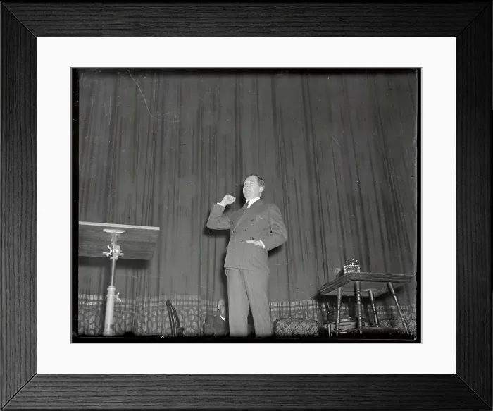 Framed Print : Senator Huey Long Gesturing During Debate Framed Print : Senator Huey Long Gesturing During Debate