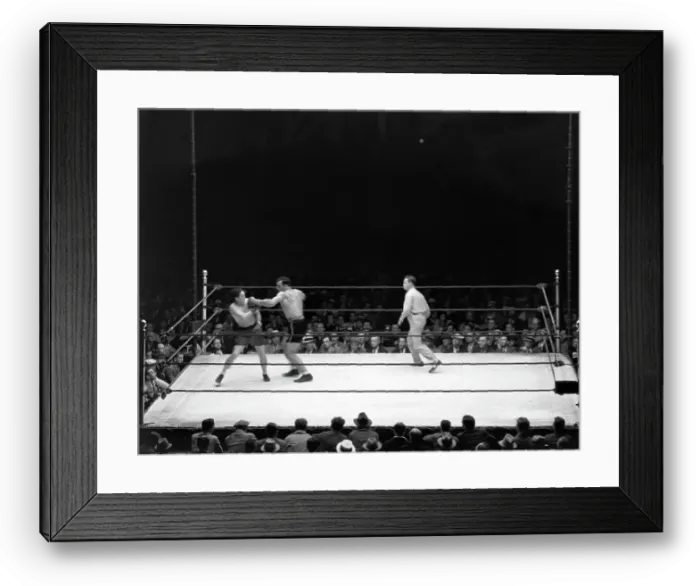 Framed Print : Tommy Loughran Vs. Primo Carnera Framed Print : Tommy Loughran Vs. Primo Carnera