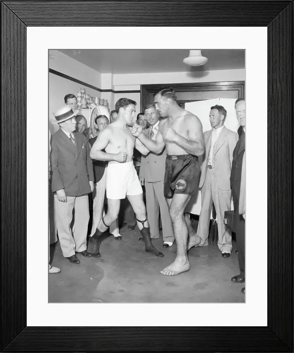 Framed Print : Loughran And Canera Pose For Camera