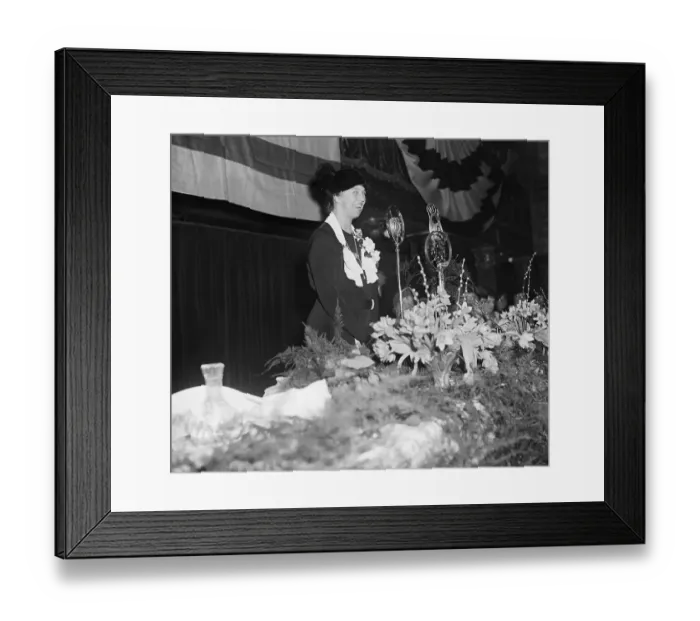 Framed Print : First Lady Eleanor Roosevelt Speaks into Radio Microphone Framed Print : First Lady Eleanor Roosevelt Speaks into Radio Microphone