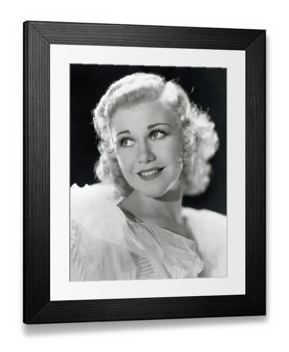 Framed Print : Portrait of Ginger Rogers Framed Print : Portrait of Ginger Rogers